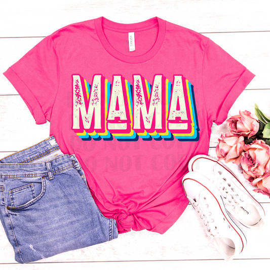 Mama (Bright pink)  DTF