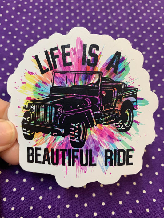 MS22 Life is a Beautiful Ride  diecut