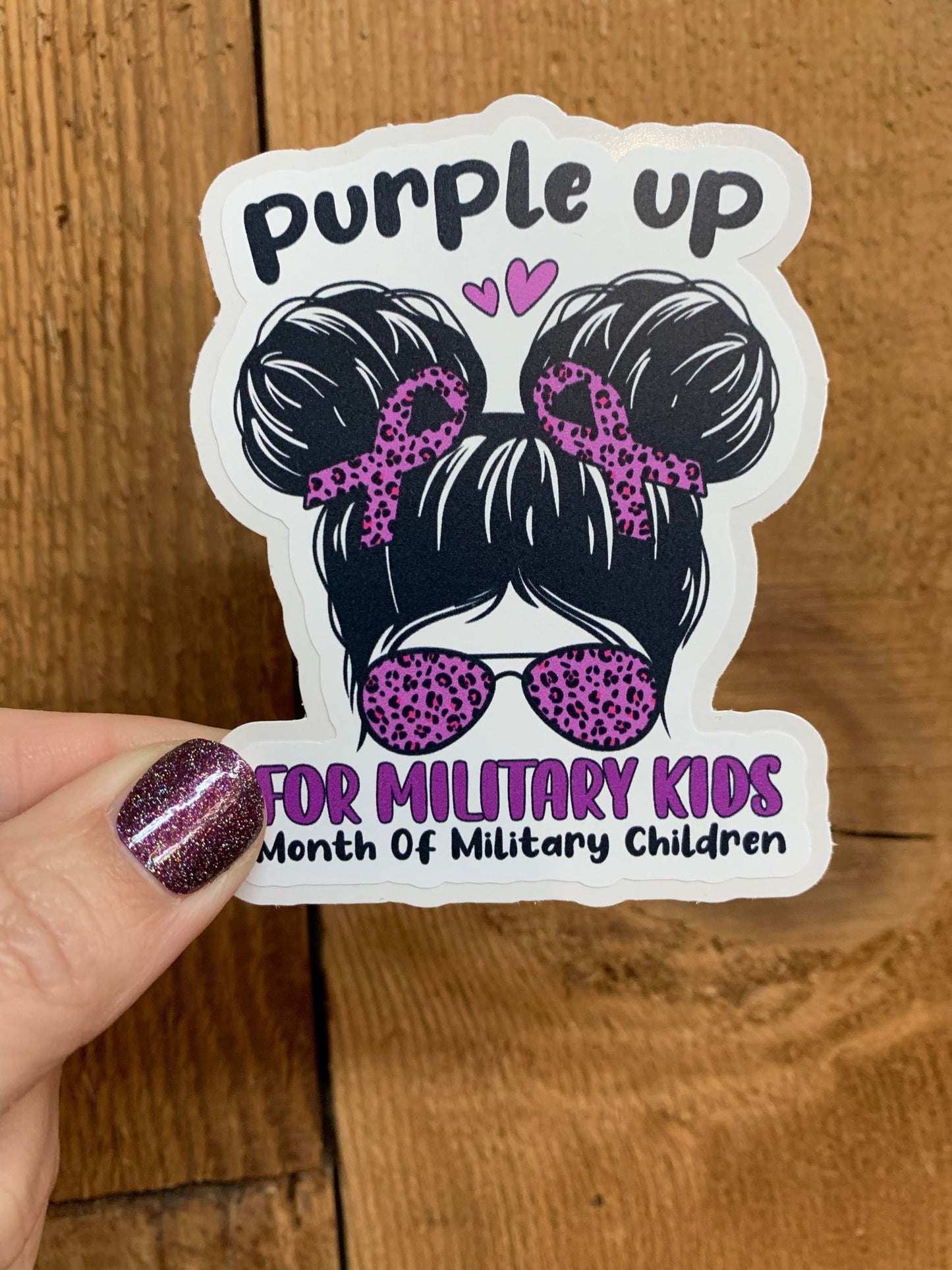 C13 Purple Up, Military Kids, Girl  DC