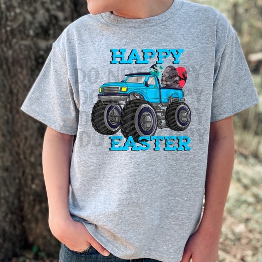 Happy Easter monster truck DTF