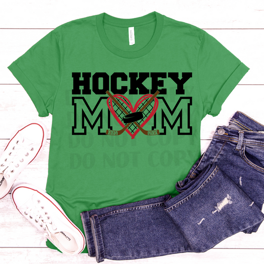 Hockey Mom (Heart) DTF
