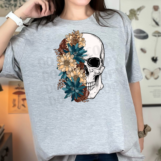 Skull Floral Boho DTF