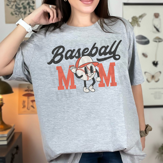 Baseball Mom Baseball with Legs DTF