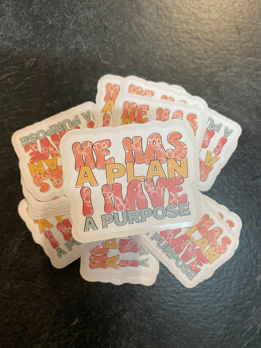 F40 He has a plan I have a purpose diecut