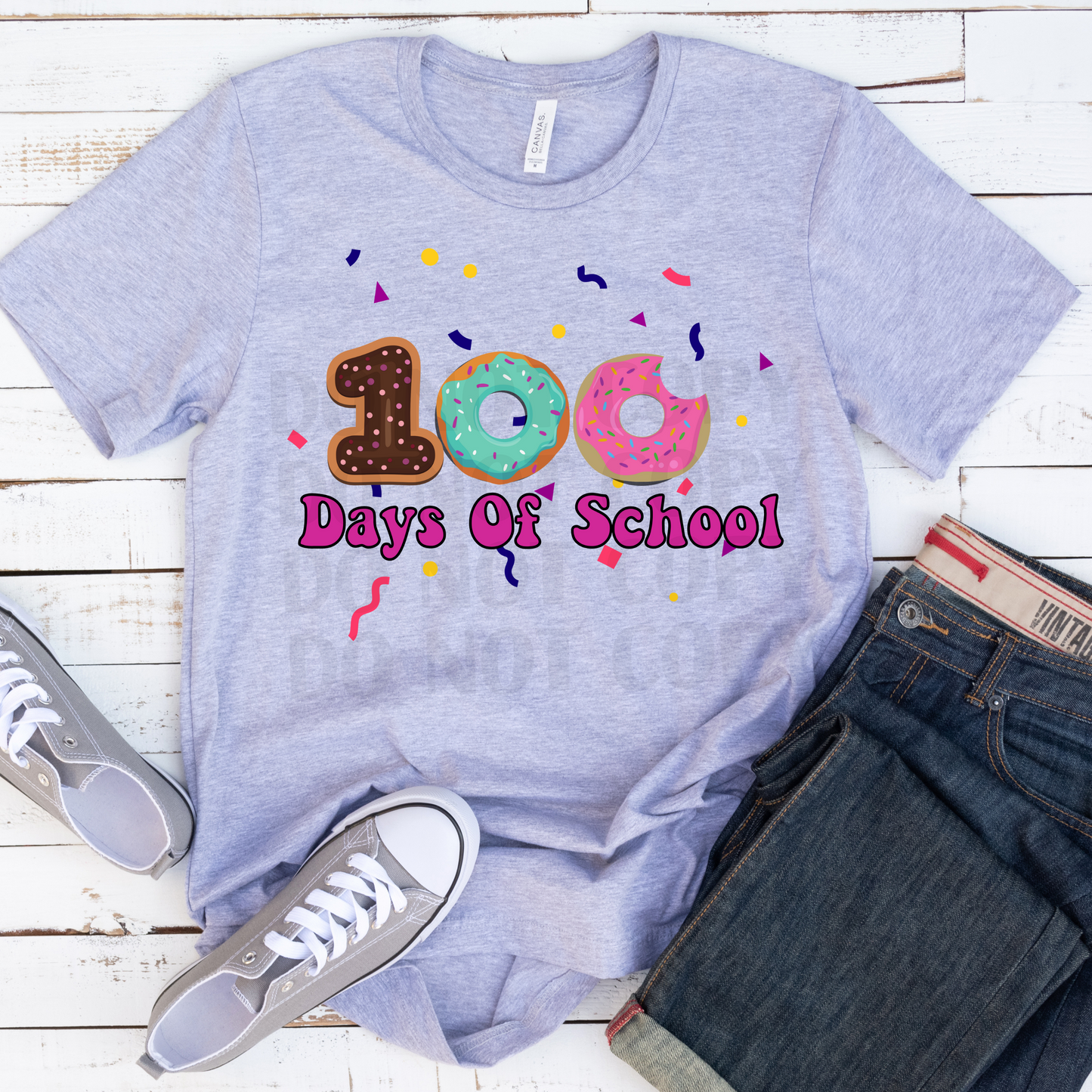 100 Days of School (Donuts)  DTF