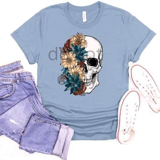 Floral Skull  DTF