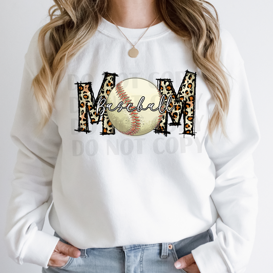 Baseball mom (leopard)  DTF