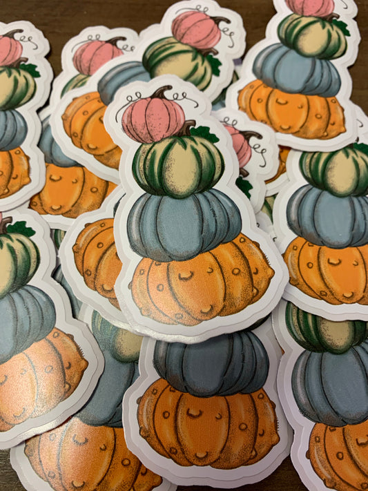 Fall Pumpkin Stack  Diecut