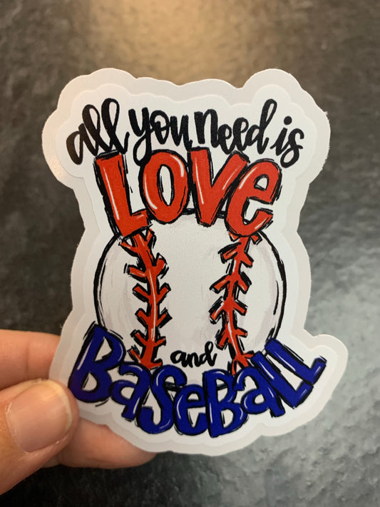 SP01 All you need is love and baseball diecut