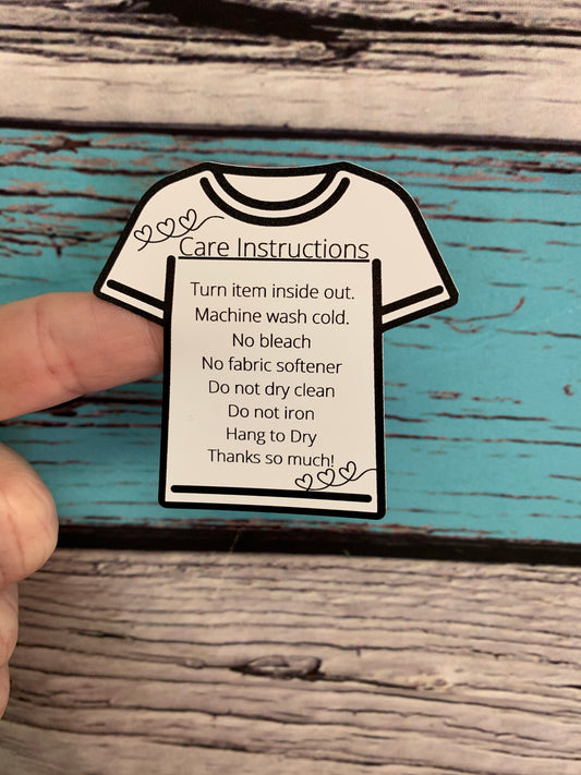 Shirt Care Instructions