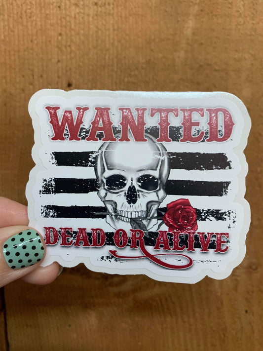W16 Wanted Dead or Alive diecut