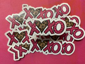 XOXO Leopard  diecut