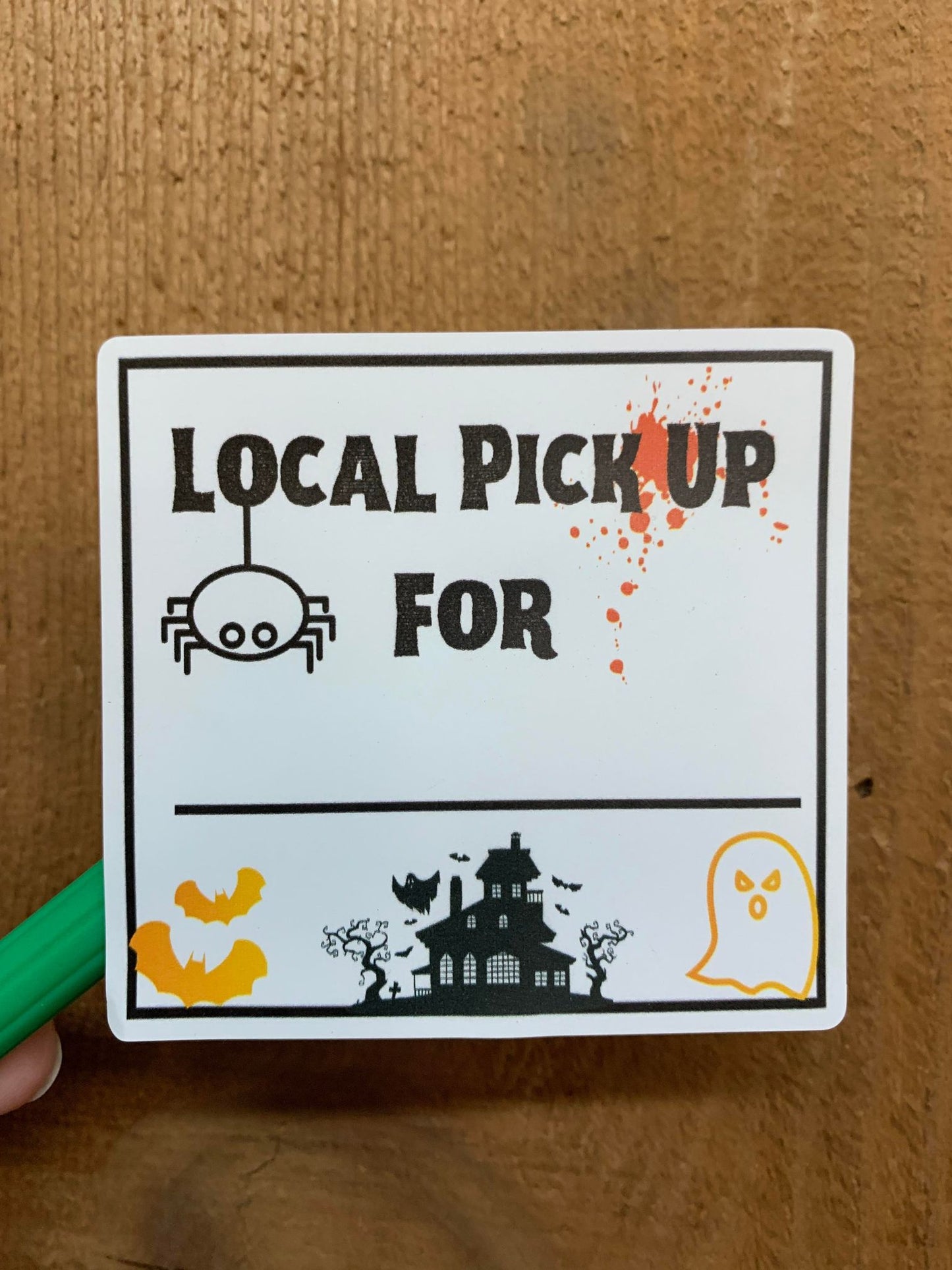 Local Pick Up (Halloween)  sticker sheet