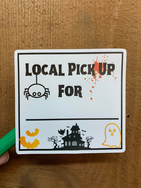 Local Pick Up (Halloween)  sticker sheet