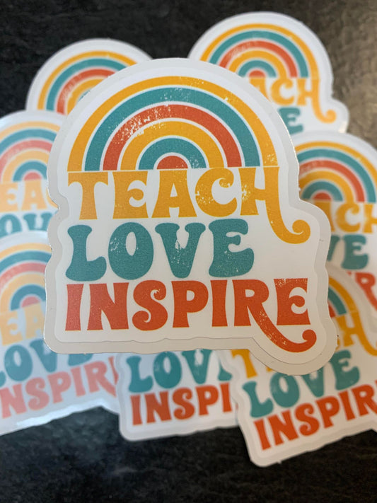 P11 Love Teach Inspire diecut