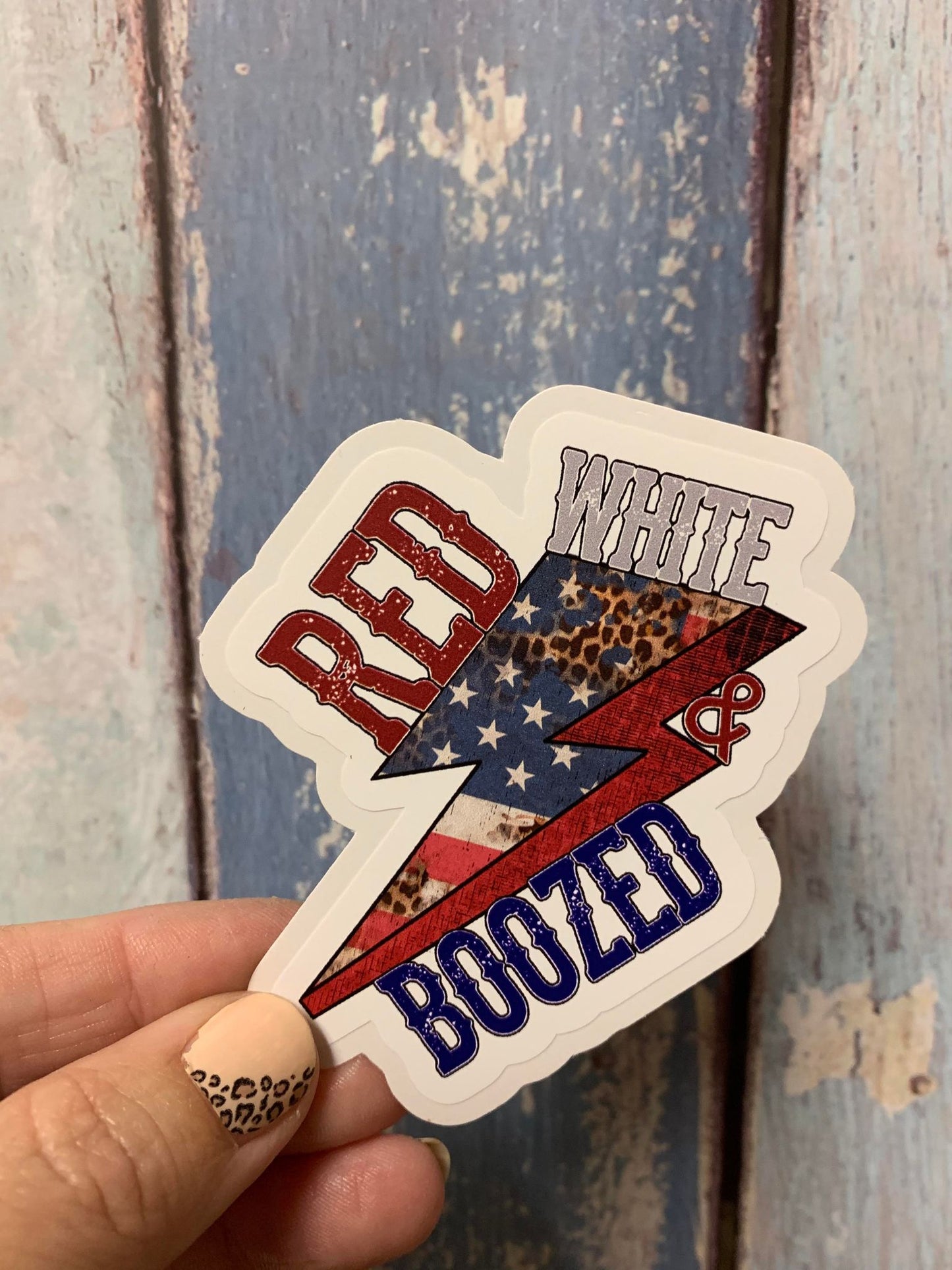 Red White and Boozed  diecut