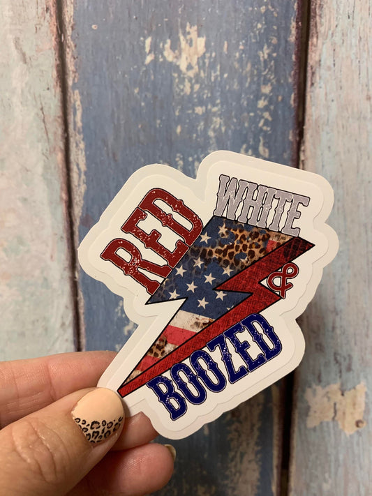 Red White and Boozed  diecut
