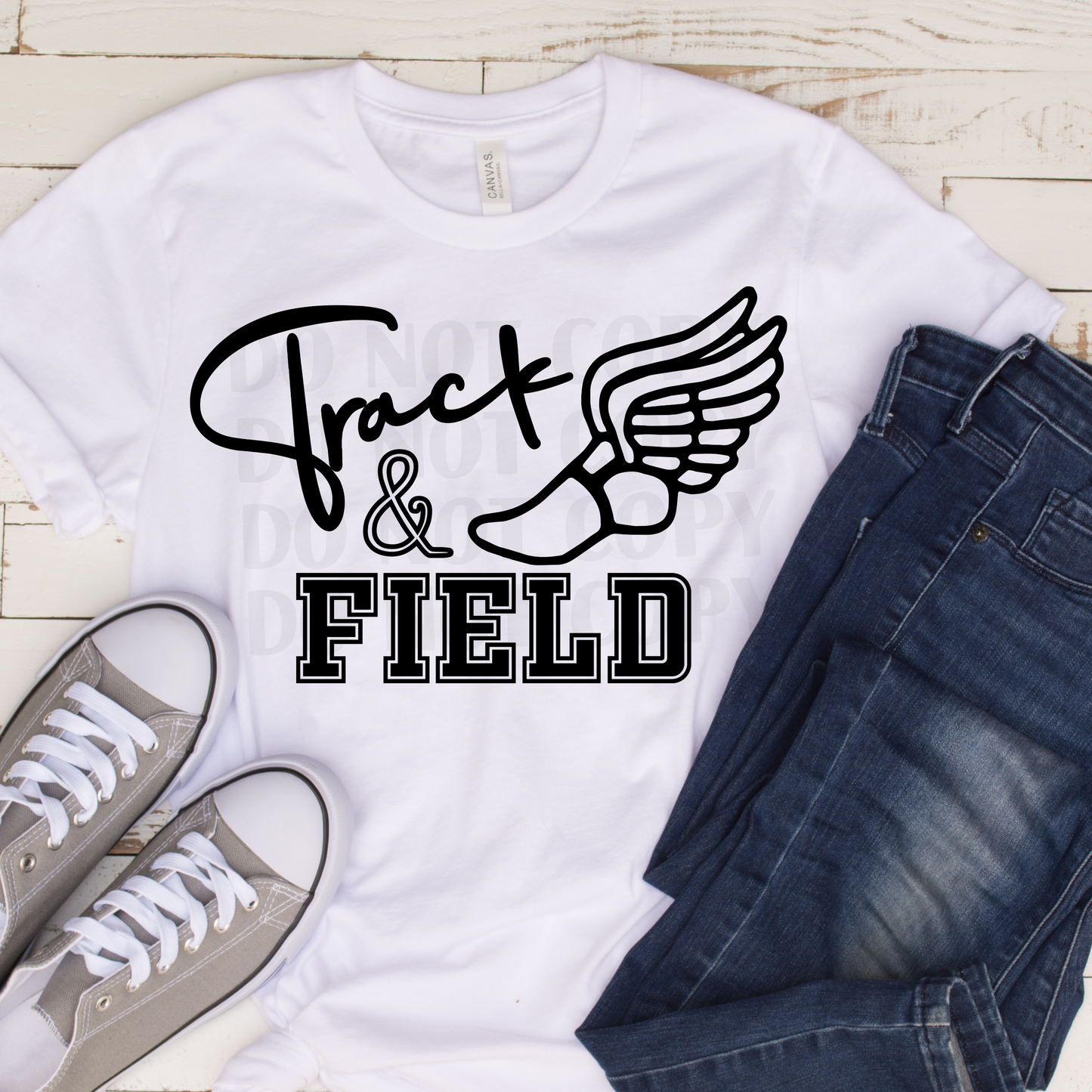 Track & Field (Black print)  DTF