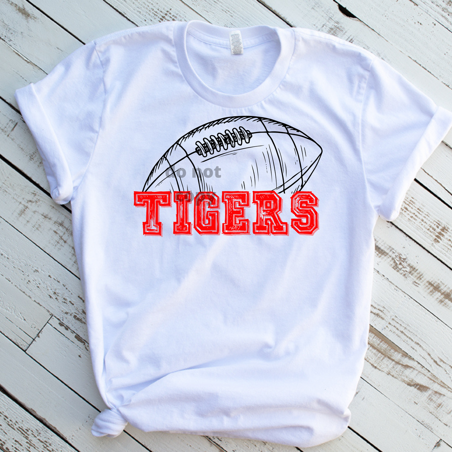 Tigers Football (Red)  DTF