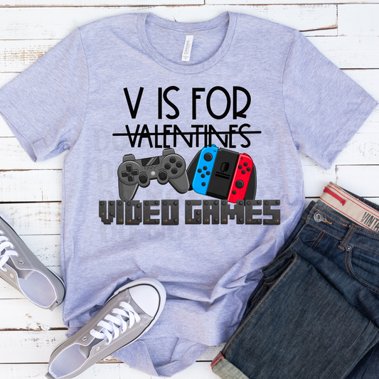 V is for video games  DTF